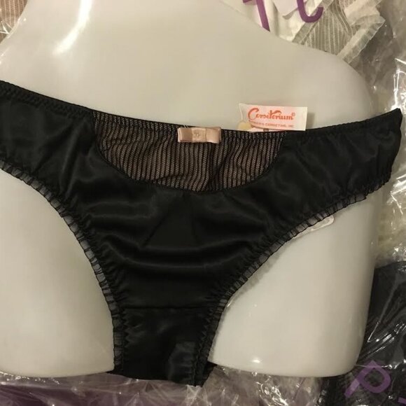 Parfait by Affinitas Cassandra Bikini 5403 Black/Nude Retail $22.00 Brand New - Picture 3 of 7